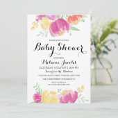 Posy Garden | BABY SHOWER Kaart (Staand voorkant)