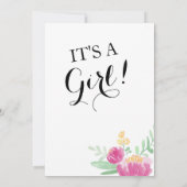 Posy Garden | BABY SHOWER Kaart (Achterkant)