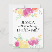 Posy Garden | Bridesmaid Kaart (Voorkant)