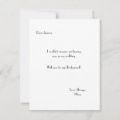 Posy Garden | Bruidsmeisje Kaart (Achterkant)