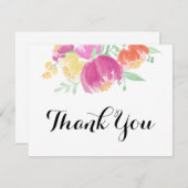 Posy Garden | Dank u wel Bedankkaart (Voorkant / Achterkant)