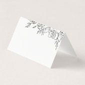 Posy of Rozen Bruiloft Gast Zitplaats Plaatsing Ka Kaart (Achterkant)