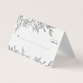 Posy of Rozen Bruiloft Gast Zitplaats Plaatsing Ka Kaart