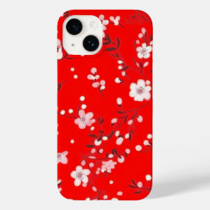Posy print op rood Case-Mate iPhone 14 hoesje