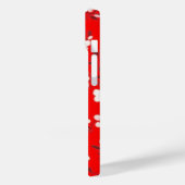 Posy print op rood Case-Mate iPhone case (Achterkant / Links)