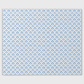 Posy Sprig in Blue Porcelain Cadeaupapier (Vlak)