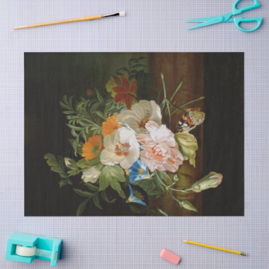 Posy van Flowers van Rachel Ruysch Tissuepapier (Craft)