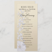  posy Wedding Programme - metallic champagne Programmakaart (Voorkant / Achterkant)