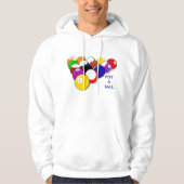 Pot A Ball Biljart Mannen Hoodie (Voorkant)