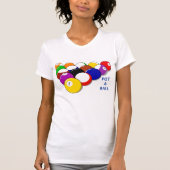 Pot A Ball Biljart Vrouwen T-shirt (Voorkant)