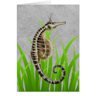 Pot Bellied Sea Horse Animal Print Nautical Notes