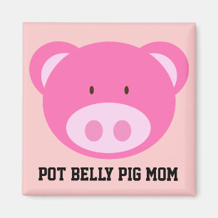 Pot Belly Pig mama Magneet