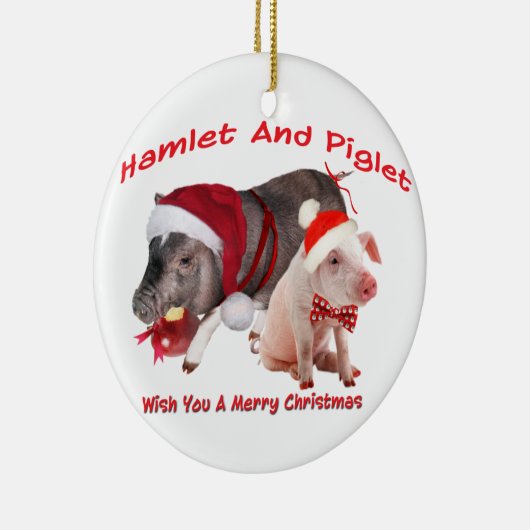 Pot Belly Pig Ornament (Rechts)