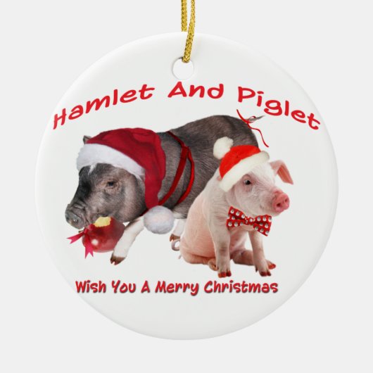 Pot Belly Pig Ornament (Voorkant)