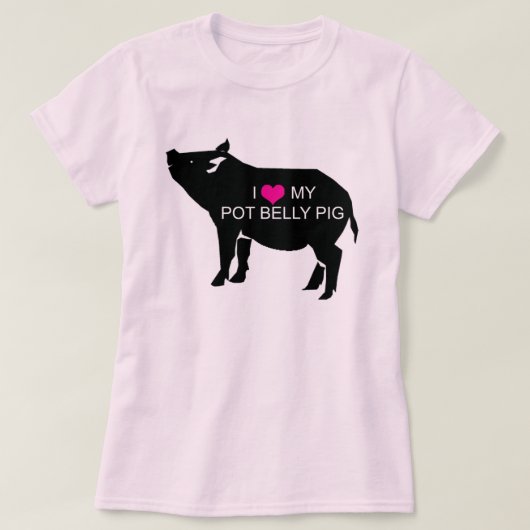 Pot Belly Pig T-Shirt (Design voorkant)