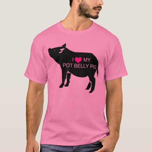 Pot Belly Pig T-Shirt (Voorkant)