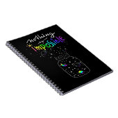 Pot Dromen: Regenboog Kosmisch Notitieboek (Rechterzijde)