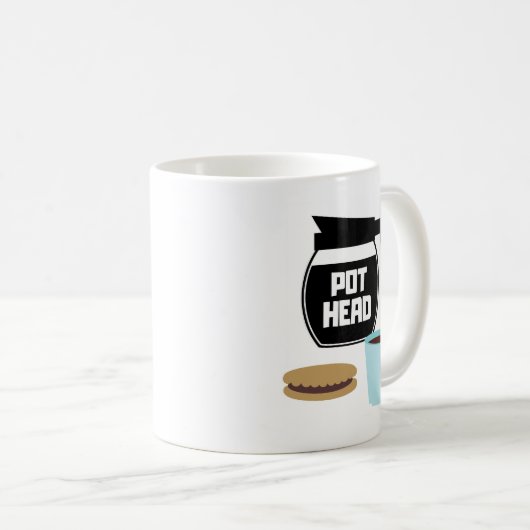 Pot Head Coffee Pot Mok (Voorkant rechts)