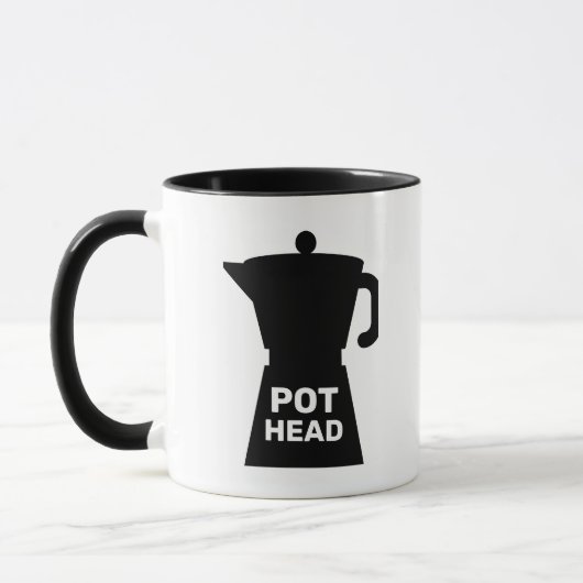 POT HEAD GRAPPIGE KOFFIE MOK (Links)