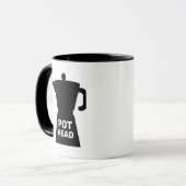 POT HEAD GRAPPIGE KOFFIE MOK (Voorkant links)