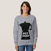 POT HEAD GRAPPIGE KOFFIE TRUI (Voorkant volledig)