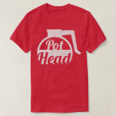 Pot Head Hot Coffee Funny T-shirt (Design voorkant)