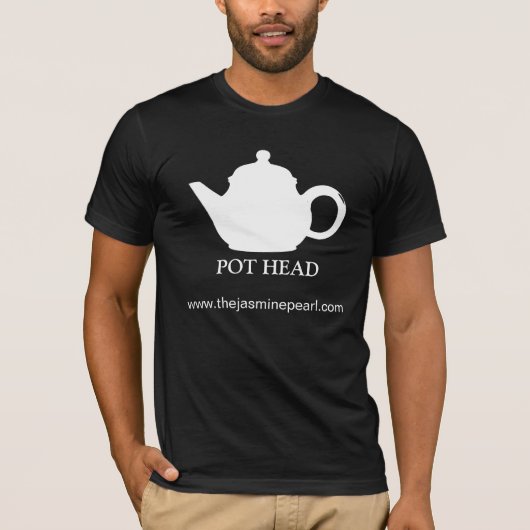 Pot Head Mannen Tea Shirt (Voorkant)