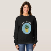 Pot Head Potlood Plant Cool Gardeners Succulent Trui (Voorkant volledig)