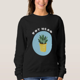 Pot Head Potlood Plant Cool Gardeners Succulent Trui