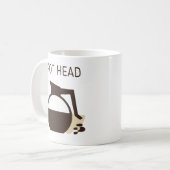 Pot Head Quote met Koffiepot Modern Koffiemok (Voorkant links)