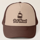 Pot Head Trucker Hat Trucker Pet (Voorkant)
