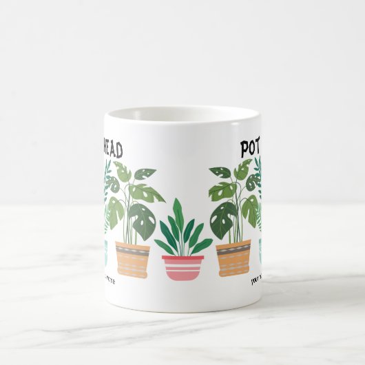 Pot Head / Tuinier Moeder Gek Plant Dame Koffiemok (Center)