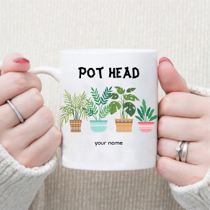 Pot Head / Tuinier Moeder Gek Plant Dame Koffiemok