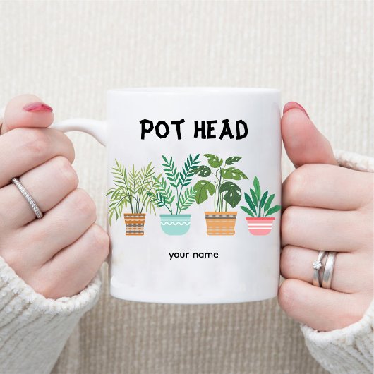 Pot Head / Tuinier Moeder Gek Plant Dame Koffiemok