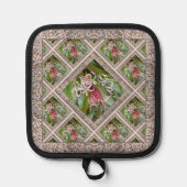 Pot Holder met Pink Spider Lillies Pannenlap (Voorkant)
