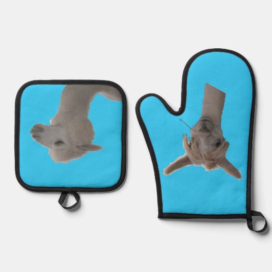 Pot Holder Set - Alpaca Portret (Voorkant)