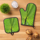 Pot Holder Set - Palm Frond (Top down)