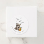 pot honing en teddybeer bedankt bedankjes labels (In situ)