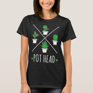 Pot Hoofd Tuin Tuinieren Tuinman Plant T-shirt