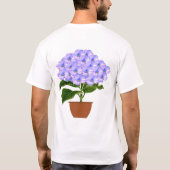 Pot kleurrijk plant T-shirt ontwerp (Achterkant)
