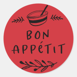 Pot / Kruiden Bon Appétit Sticker Label