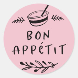 Pot / Kruiden Bon Appétit Sticker Label