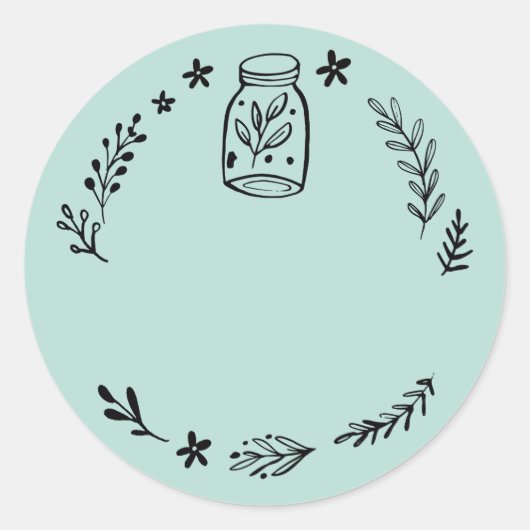 Pot / Kruiden Lege Sticker Label (Voorkant)