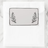 Pot / Kruiden Lege Sticker Label VII (Tas)