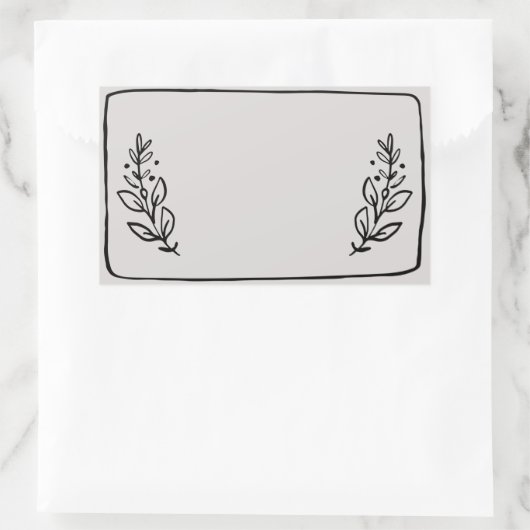 Pot / Kruiden Lege Sticker Label VII (Tas)