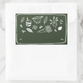 Pot / Kruiden Lege Sticker Label VIII (Tas)