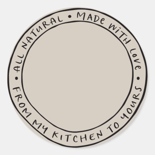 Pot / Kruiden Natuurlijk Biologisch Sticker Etiket (Voorkant)