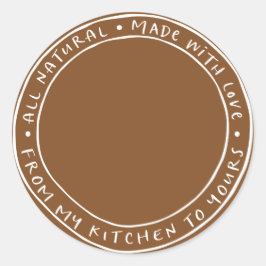 Pot / Kruiden Natuurlijk Biologisch Sticker Etiket