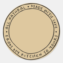 Pot / Kruiden Natuurlijk Biologisch Sticker Etiket