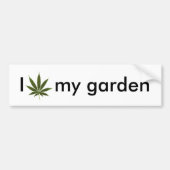 pot_leaf_tattoo, Ik mijn tuin Bumpersticker (Voorkant)